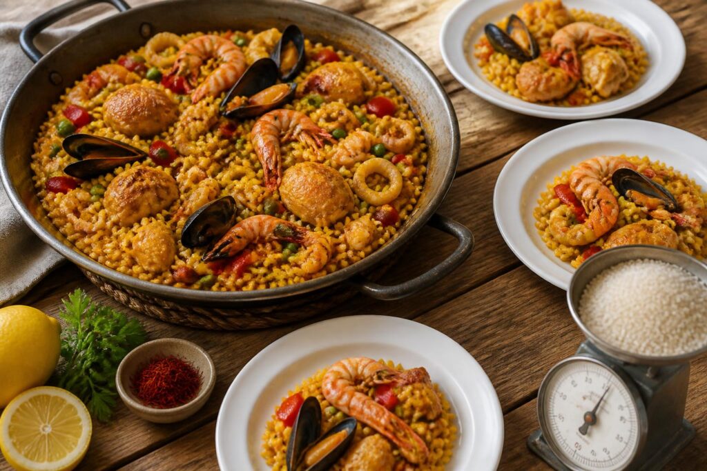 découvrez combien de riz prévoir par personne pour préparer une paella savoureuse et réussie à chaque fois. astuces et conseils pour un repas convivial et délicieux.