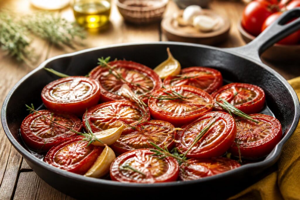 découvrez comment préparer rapidement des tomates provençales à la poêle pour savourer une recette authentique et pleine de goût en toute simplicité.
