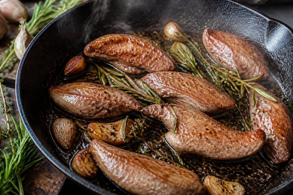 découvrez l'astuce pour cuire vos aiguillettes de canard à la poêle, pour une viande tendre et savoureuse à chaque fois.