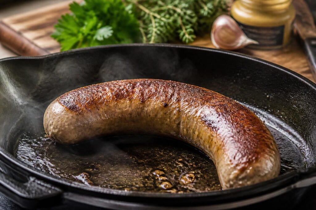 découvrez la cuisson idéale de l'andouillette à la poêle pour une chair fondante et savoureuse, qui ravira les amateurs de saveurs authentiques et généreuses.