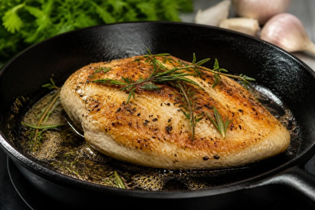 découvrez nos astuces pour réussir la cuisson de votre filet de poulet à la poêle, et obtenir une viande tendre et savoureuse à chaque fois.