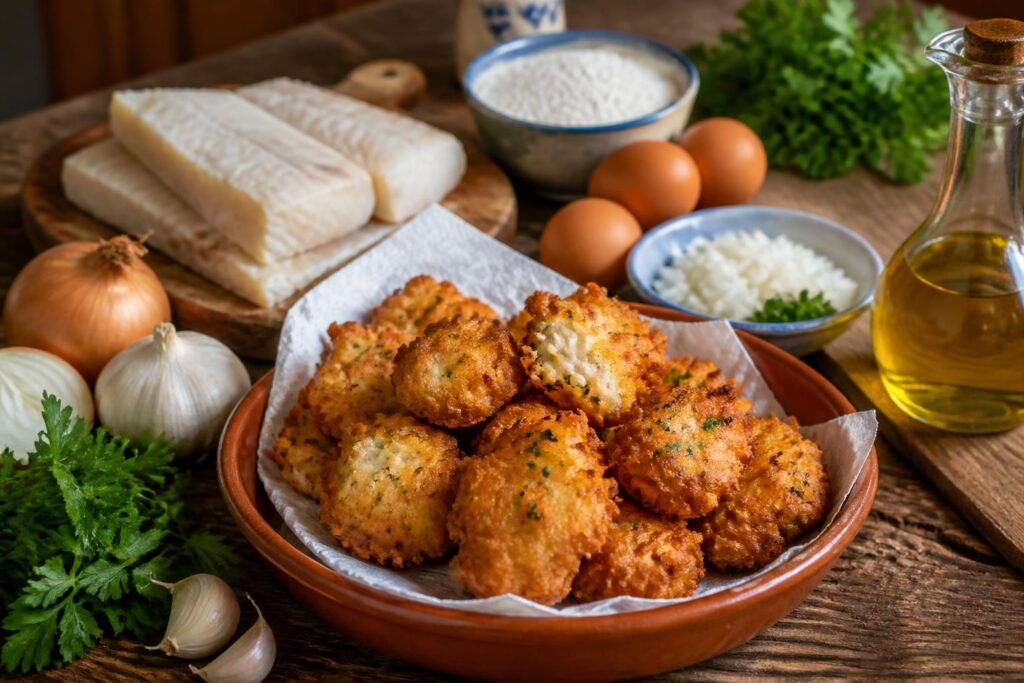 découvrez la recette authentique des pataniscas de bacalhau, un plat portugais sain et savoureux. apprenez les secrets pour réussir ces délicieux beignets de morue croustillants et pleins de saveurs.
