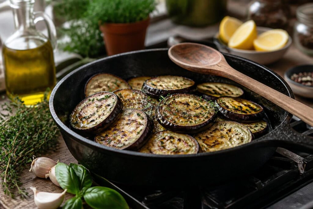 découvrez nos astuces pour cuire l'aubergine à la poêle de manière légère et savoureuse, pour un plat plein de goût et de douceur.