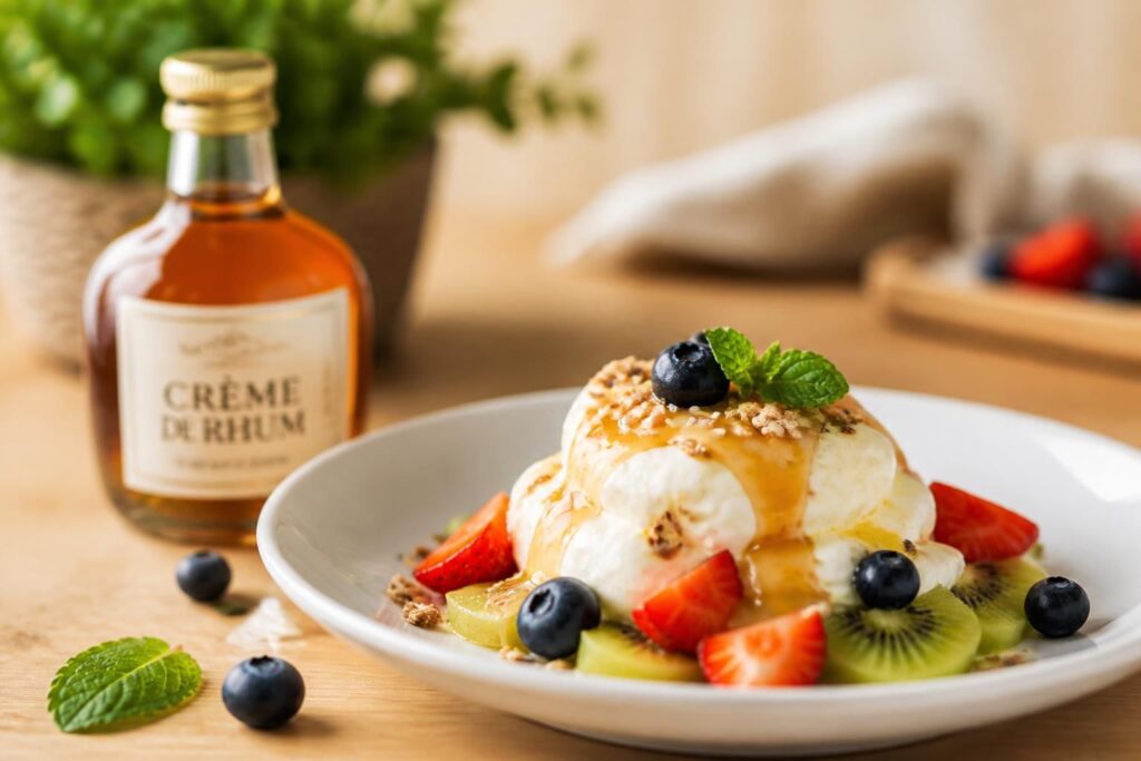 découvrez la crème de rhum, l’ingrédient secret pour apporter une touche gourmande et naturelle à vos desserts healthy. sublimez vos recettes avec saveur et légèreté !