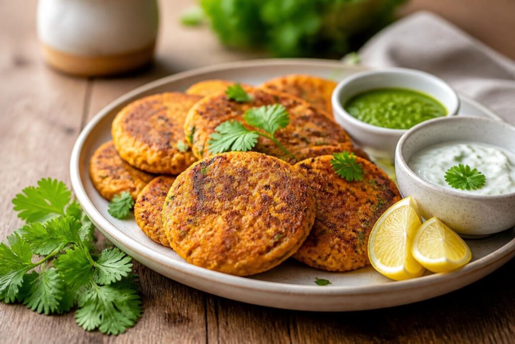 découvrez notre recette healthy de galettes de lentilles corail à l'indienne, savoureuse et facile à préparer, parfaite pour un repas équilibré et plein de saveurs exotiques.