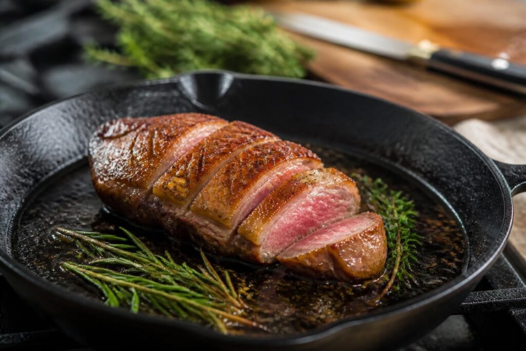 découvrez nos astuces pour réussir un magret de canard à la poêle, croustillant à l'extérieur et juteux à l'intérieur, pour un plat savoureux et gourmand.