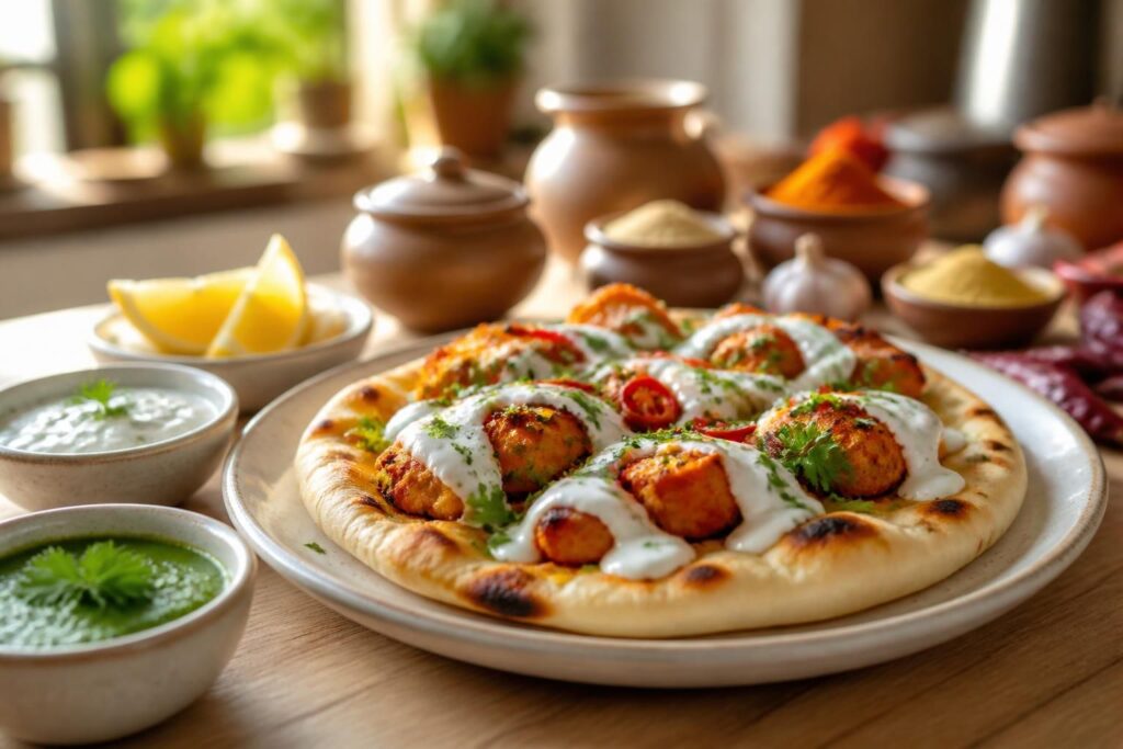 découvrez la recette saine et gourmande du naan tikka, un plat aux saveurs indiennes authentiques, parfait pour un repas délicieux et équilibré.