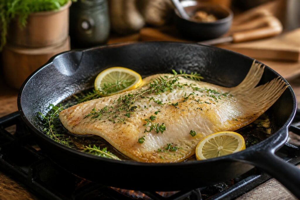 découvrez le secret pour réussir une raie à la poêle avec une chair tendre et savoureuse à chaque cuisson. astuces simples et conseils de chef pour un plat délicieux.