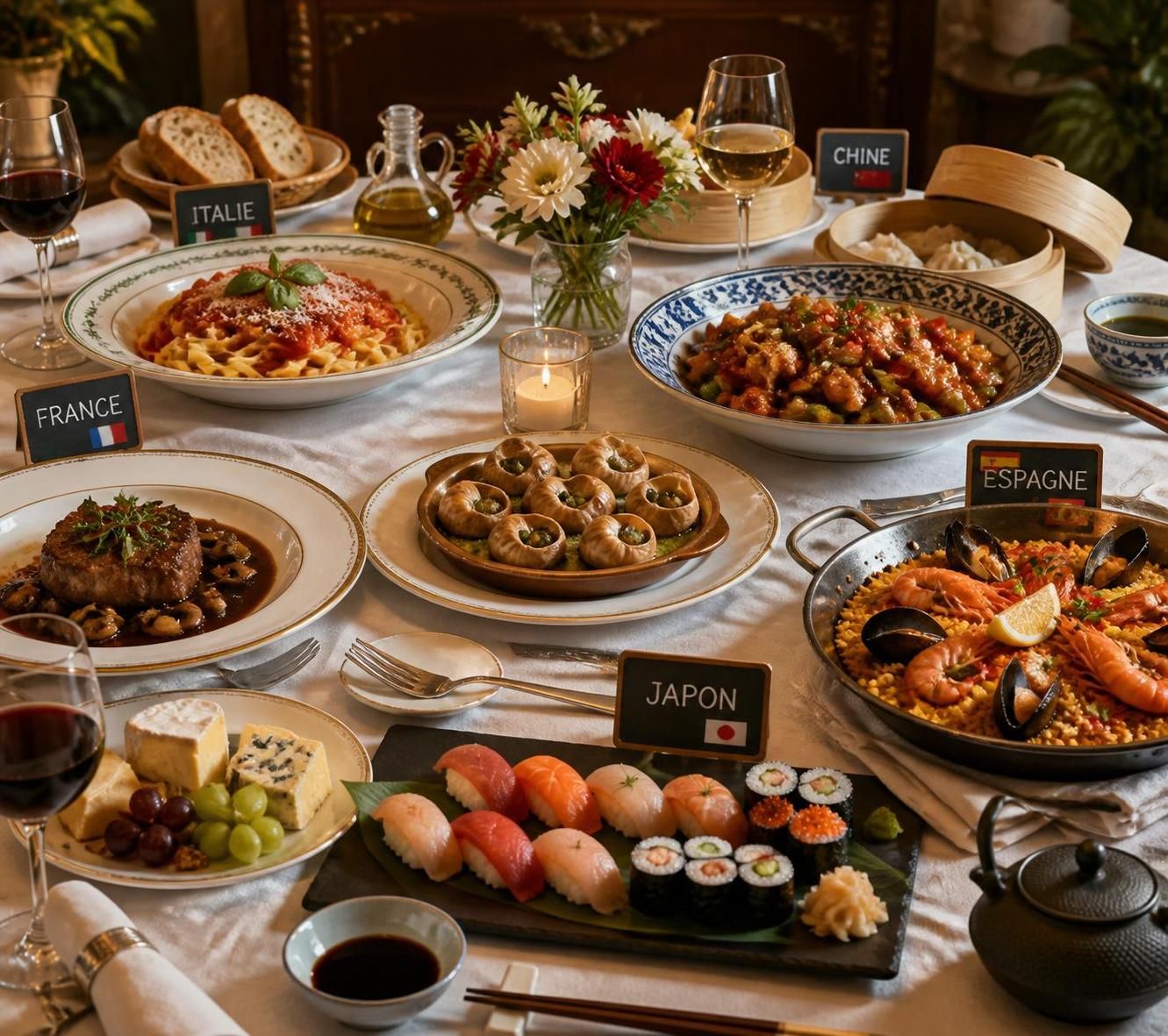 découvrez le top 10 des cuisines du monde qui enchantent les palais les plus exigeants avec des saveurs uniques et raffinées.