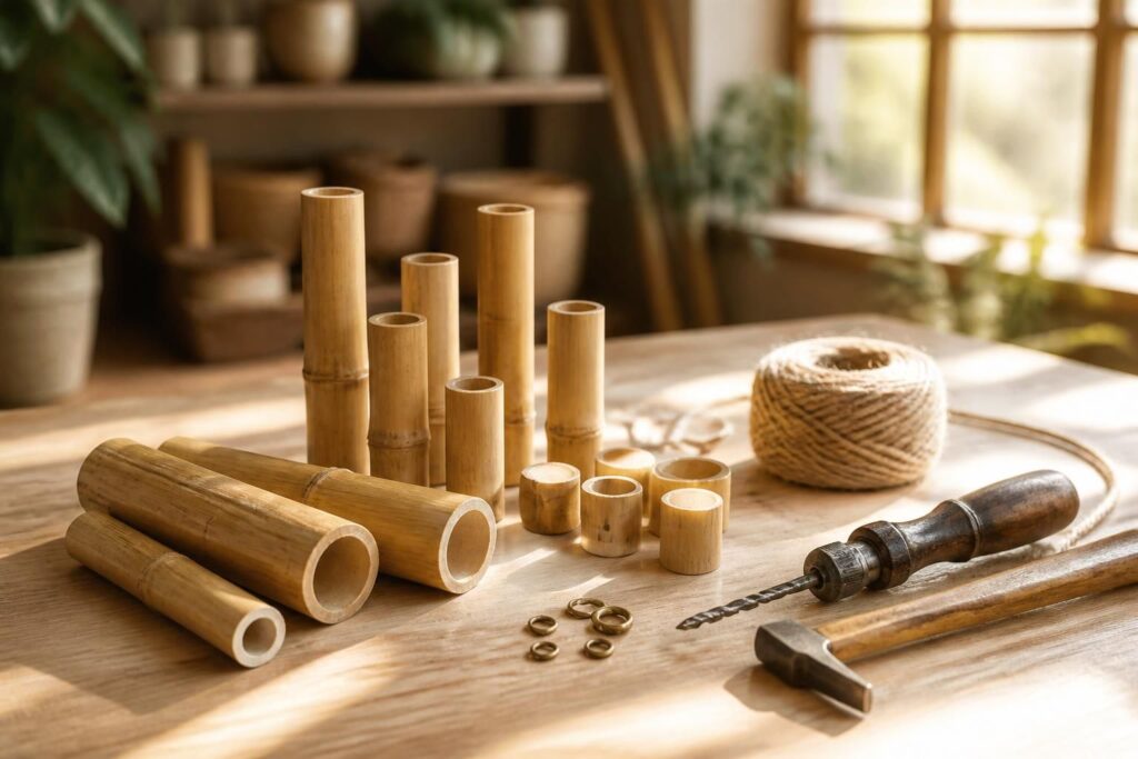 apprenez à fabriquer un carillon en bambou facilement grâce à ce tutoriel pas à pas. un guide simple pour créer une décoration sonore naturelle et originale.
