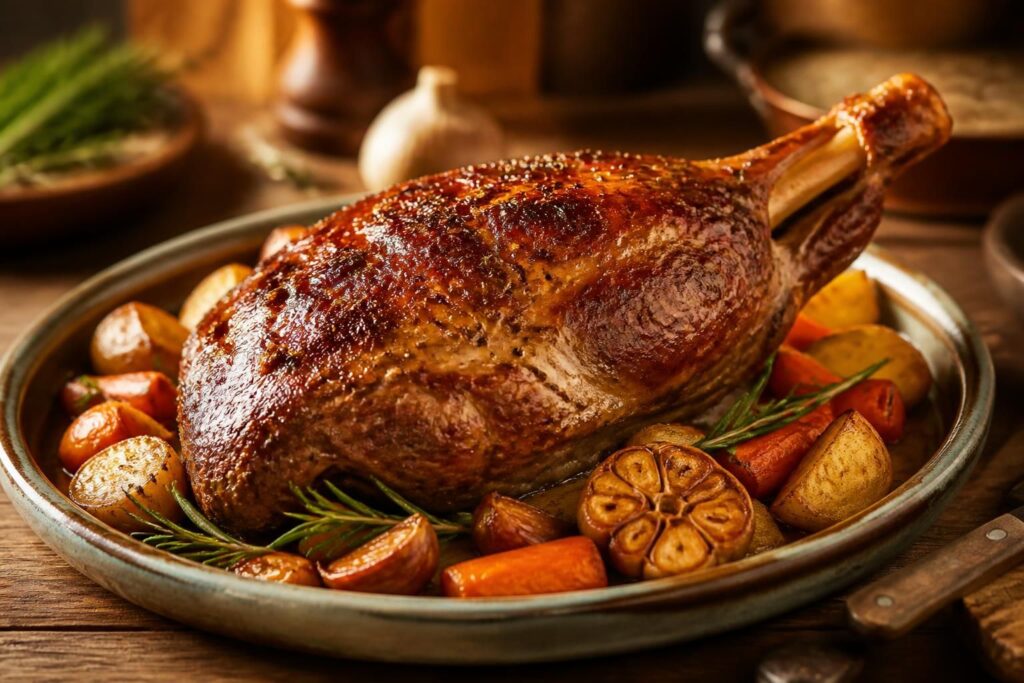 découvrez notre recette savoureuse de gigot d’agneau confit au miel en cuisson lente, accompagnée de conseils pratiques pour réussir ce plat tendre et parfumé.