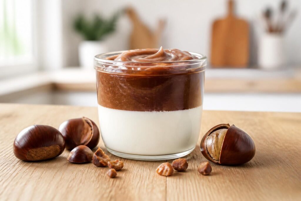 découvrez notre recette simple et délicieuse de yaourt à la crème de marron, un dessert gourmand parfait pour toutes les occasions.
