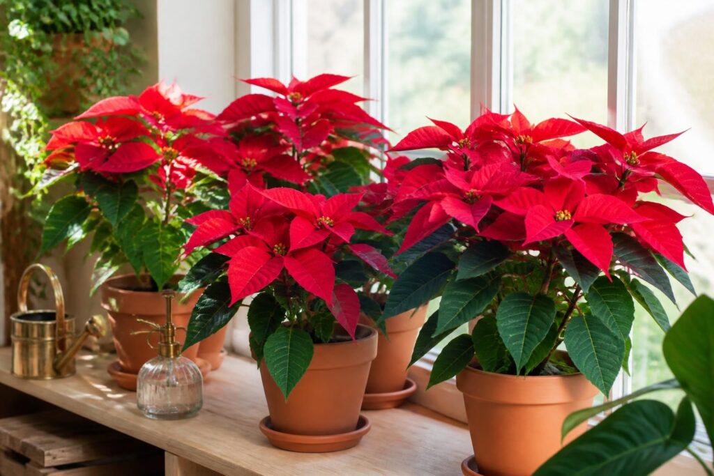 découvrez nos conseils essentiels pour réussir la culture du poinsettia, la plante emblématique des fêtes, et embellissez votre intérieur avec ses belles fleurs rouges.
