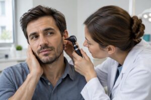 oreille bouchée, baisse d’audition ou gêne ? découvrez les symptômes d’un bouchon de cérumen, comment le reconnaître et le soulager en toute sécurité.