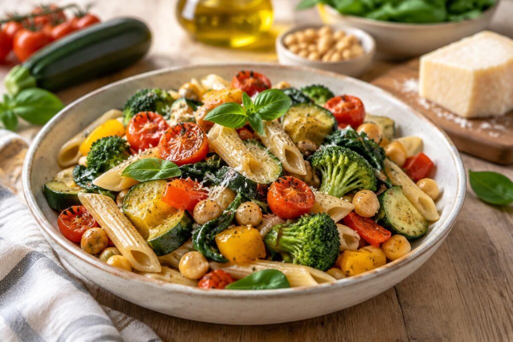 découvrez des recettes de pâtes aux légumes savoureuses et équilibrées, faciles à préparer pour composer des repas colorés et gourmands au quotidien.